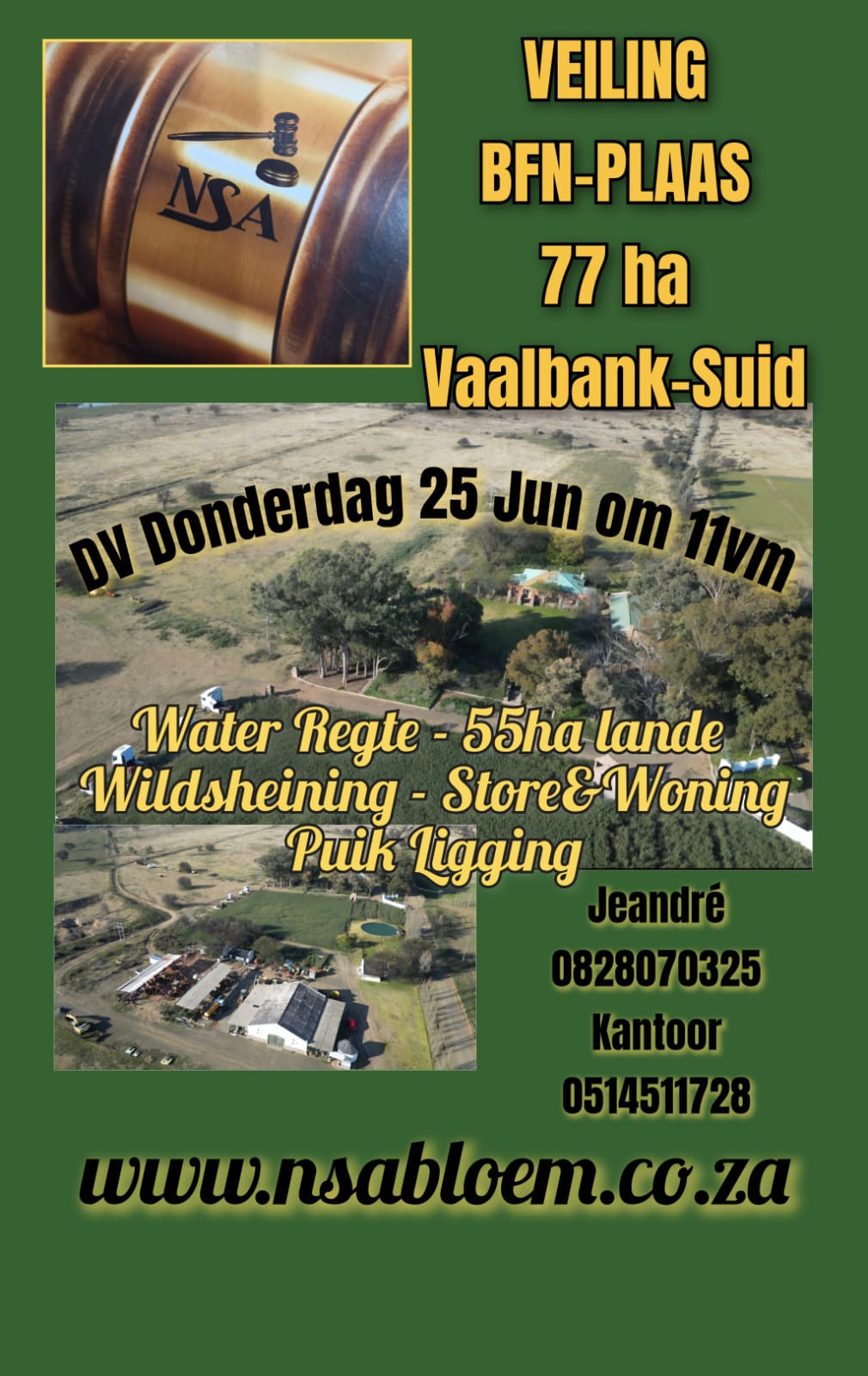 Nico Smith Afslaers Bloemfontein | NSA Auctioneers Bloemfontein