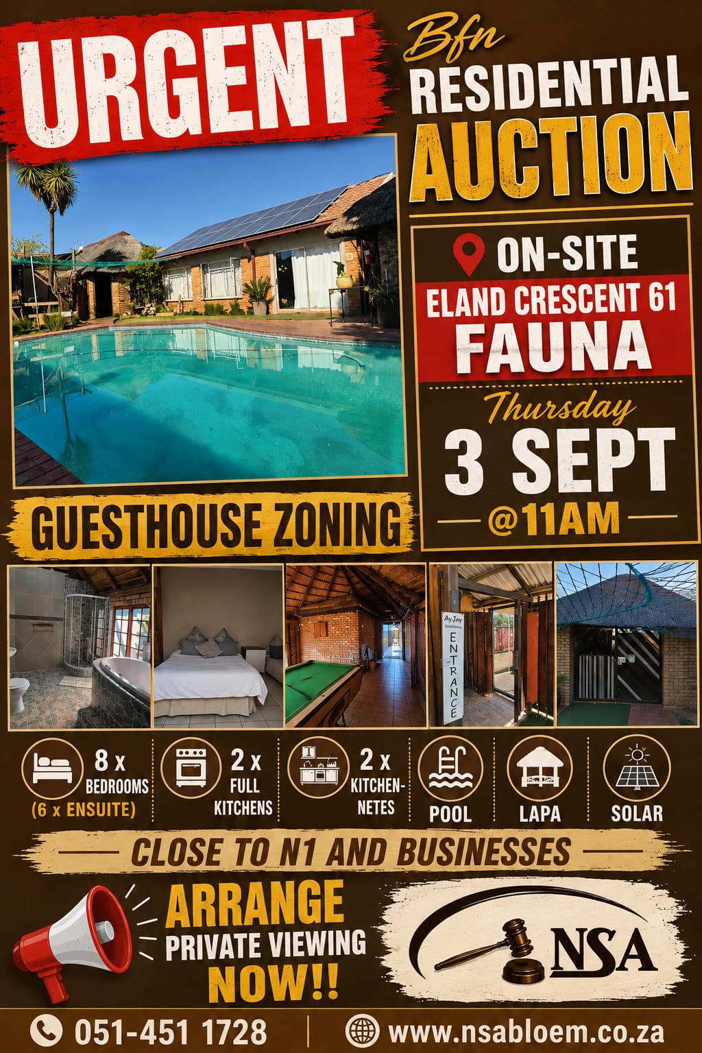 Nico Smith Afslaers Bloemfontein | NSA Auctioneers Bloemfontein